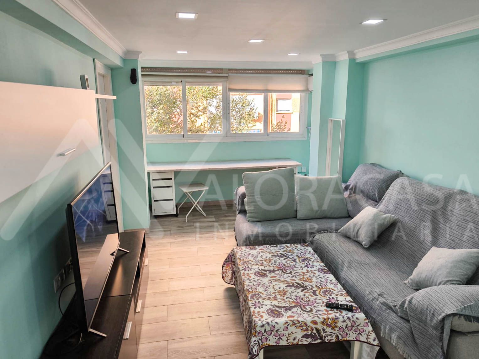 Sala d'estar de Pis en venda en Málaga Capital amb Aire condicionat i Moblat