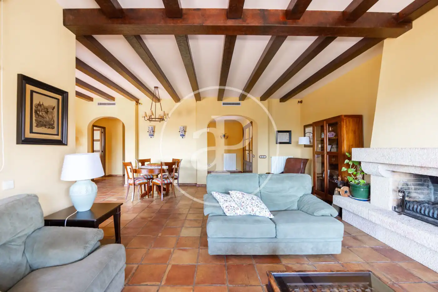 Sala de estar de Casa o chalet en venta en Argentona con Aire acondicionado, Calefacción y Jardín privado