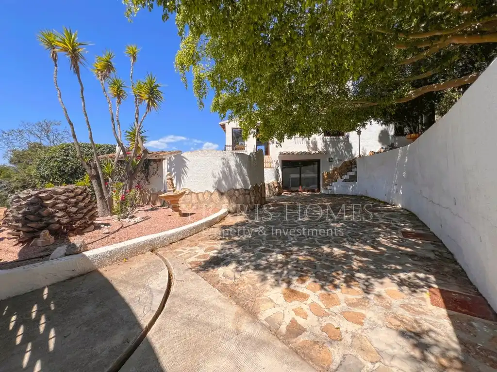 Vista exterior de Casa o chalet en venta en Benitachell / El Poble Nou de Benitatxell con Aire acondicionado y Piscina