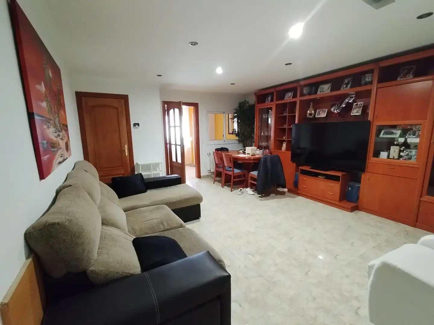 Sala de estar de Casa adosada en venta en Palafolls con Aire acondicionado, Calefacción y Terraza