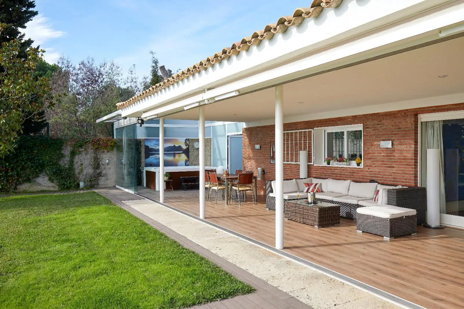 Terraza de Casa o chalet en venta en Sant Vicenç de Montalt con Aire acondicionado, Calefacción y Jardín privado