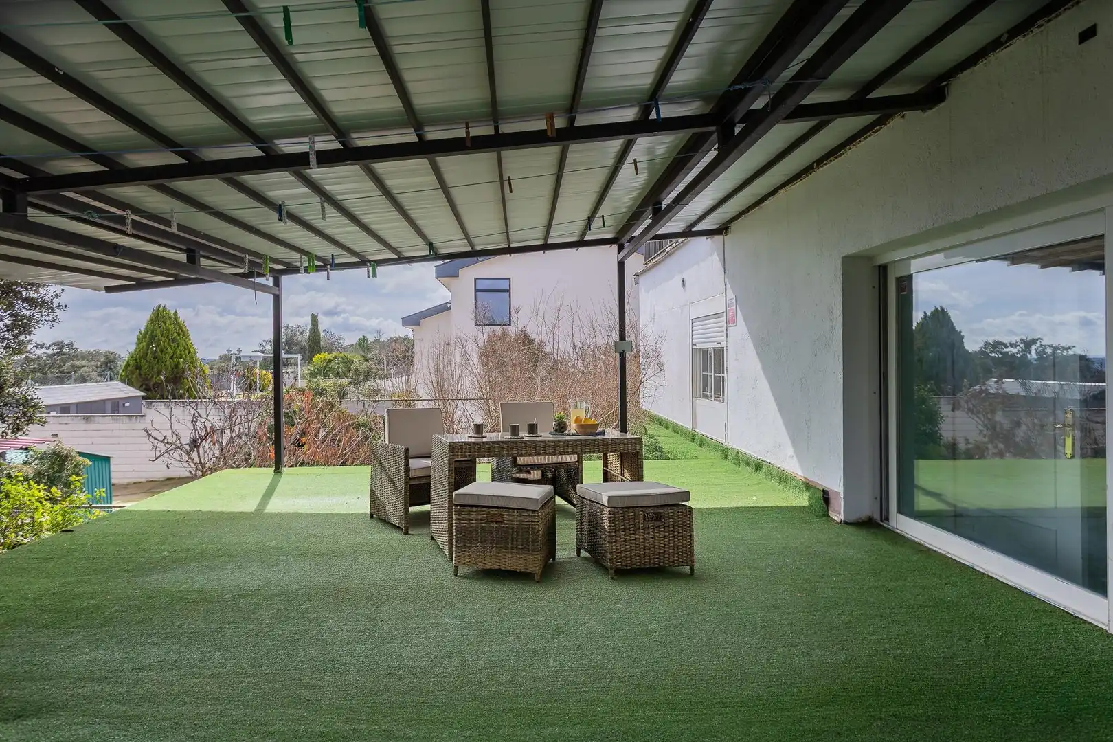 Terraza de Casa o chalet en venta en Villar del Olmo con Calefacción, Jardín privado y Terraza