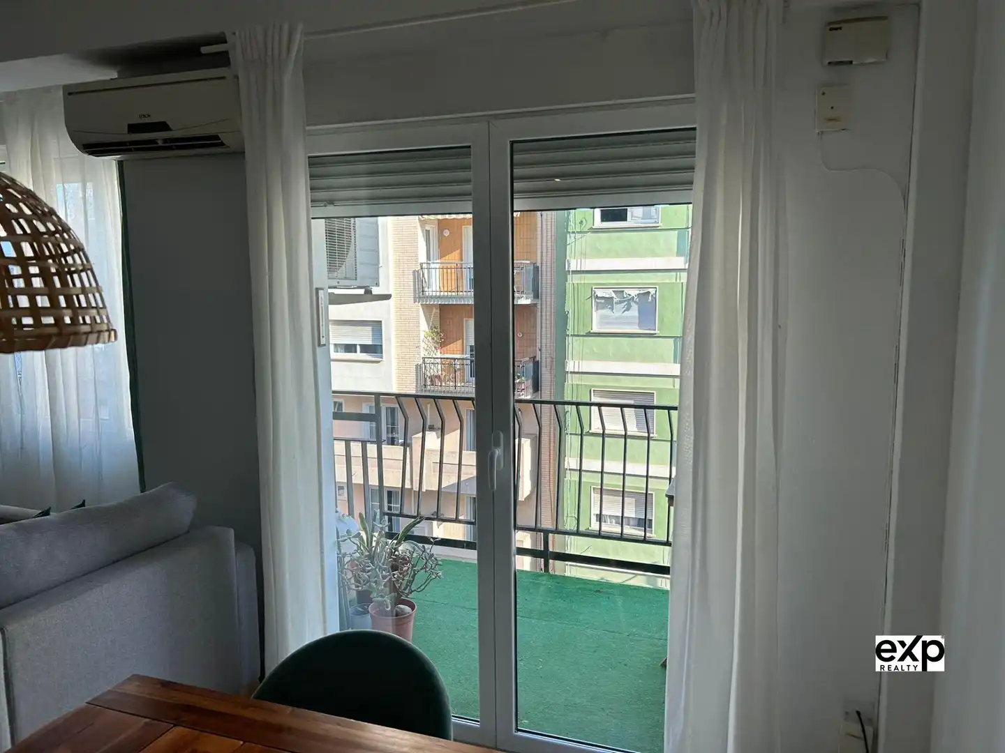 Terraza de Apartamento de alquiler en Xàtiva con Aire acondicionado y Amueblado