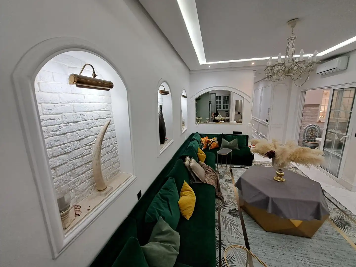 Sala de estar de Casa adosada en venta en Elche / Elx con Calefacción y Terraza