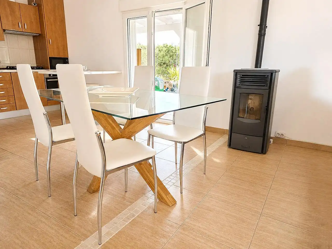 Comedor de Finca rústica en venta en Ulldecona con Jardín privado, Terraza y Piscina