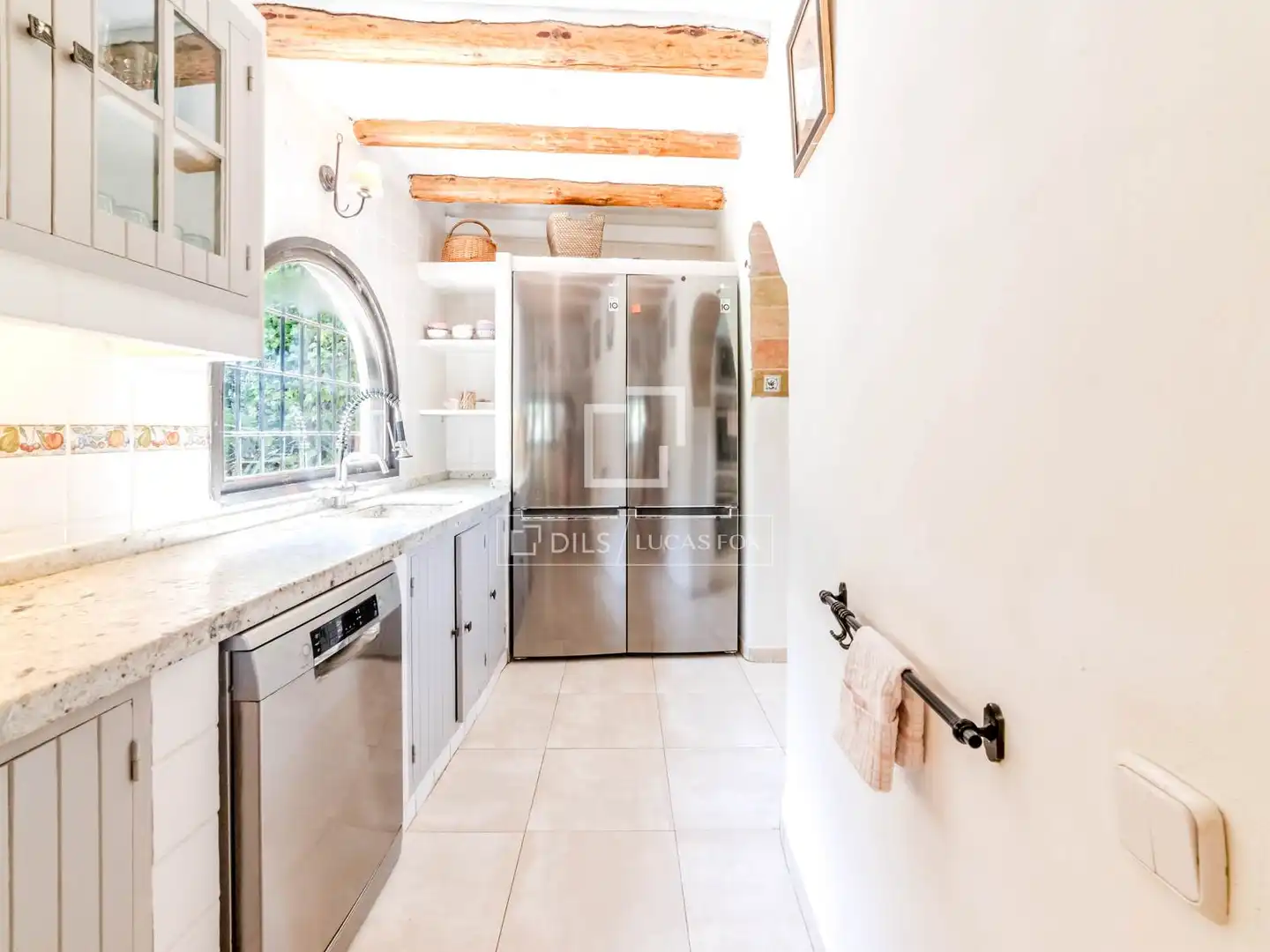 Cocina de Finca rústica en venta en Canyelles con Aire acondicionado, Calefacción y Jardín privado