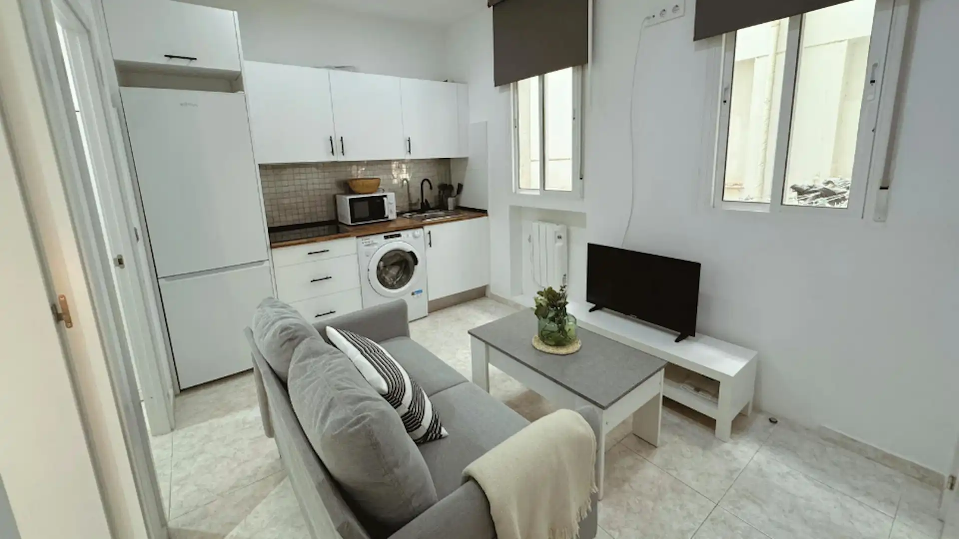 Sala de estar de Piso de alquiler en Madrid con Calefacción, Amueblado y Lavadora