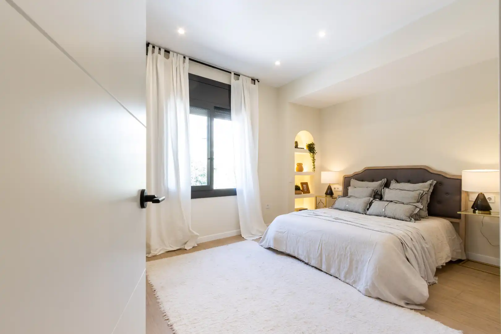 Schlafzimmer von Wohnung zum Verkauf in Terrassa mit Klimaanlage, Heizung und Terrasse
