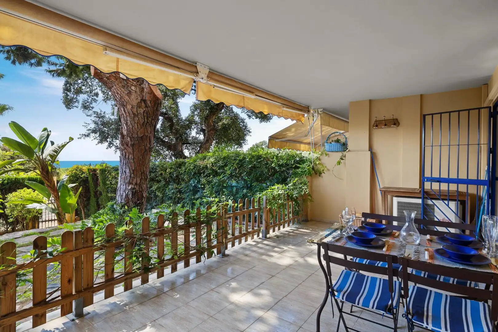Terrasse von Wohnung zur Miete in Mijas mit Klimaanlage, Heizung und Privatgarten