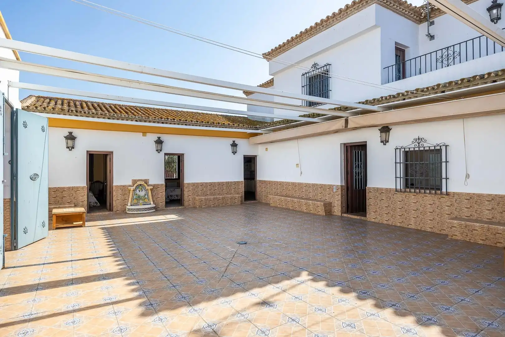 Terraza de Finca rústica en venta en Carmona con Calefacción, Jardín privado y Terraza