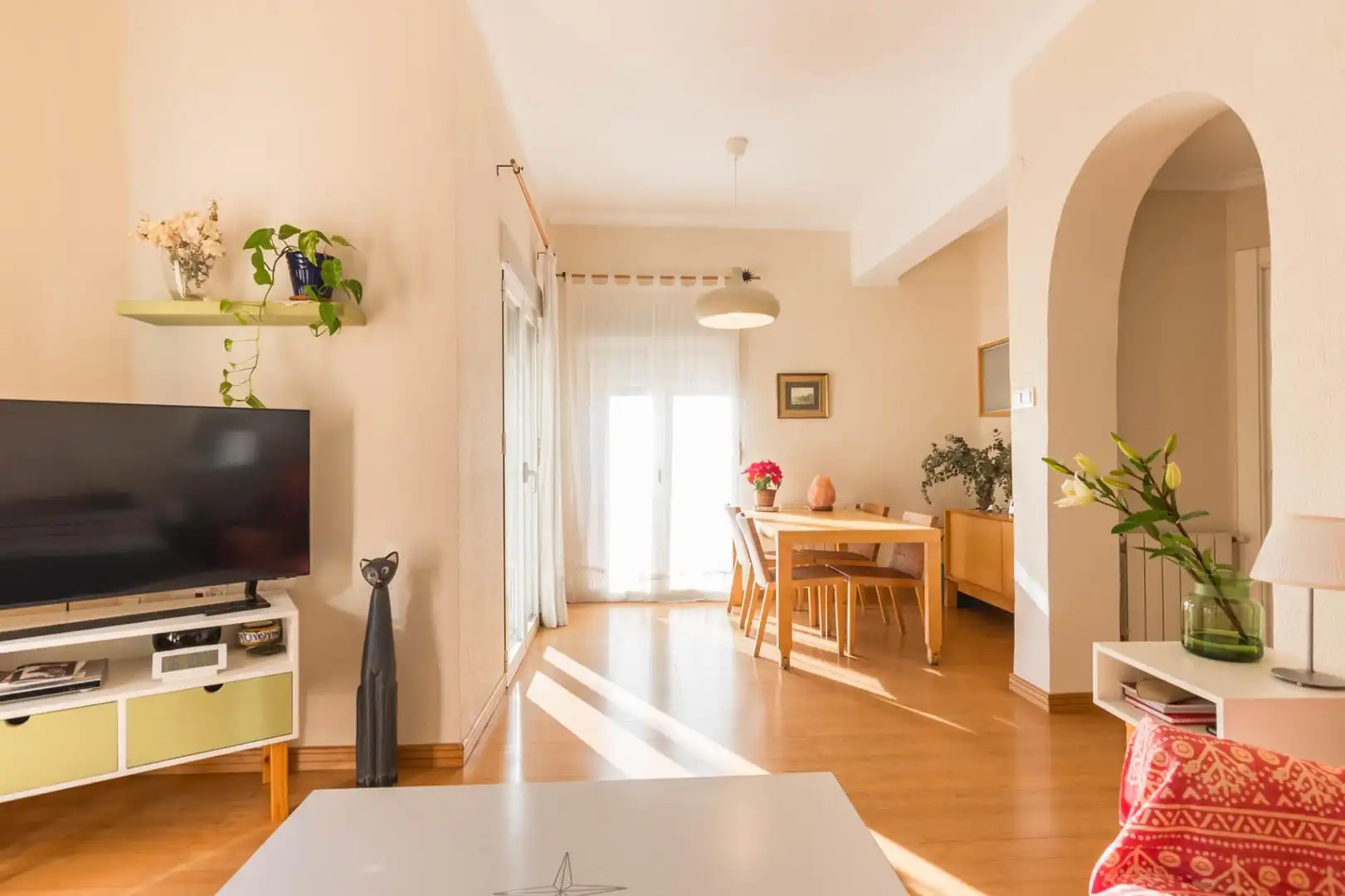 Sala d'estar de Pis en venda en Murcia amb Calefacció, Terrassa i Moblat