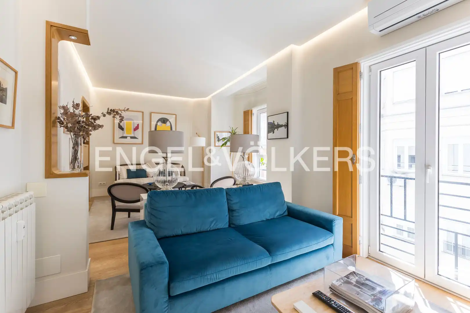 Sala de estar de Piso de alquiler en Madrid con Aire acondicionado, Calefacción y Amueblado