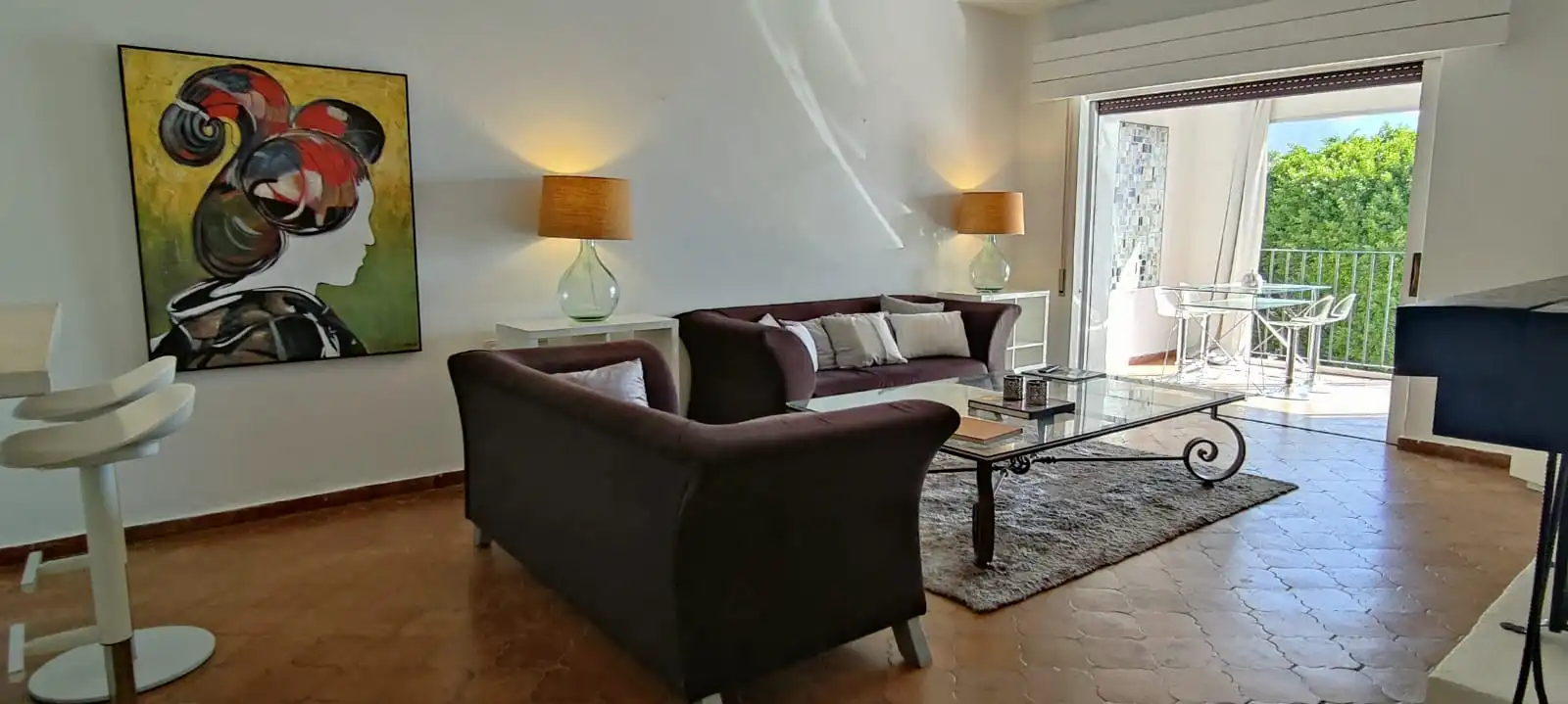 Sala d'estar de Pis en venda en Marbella amb Aire condicionat, Calefacció i Terrassa