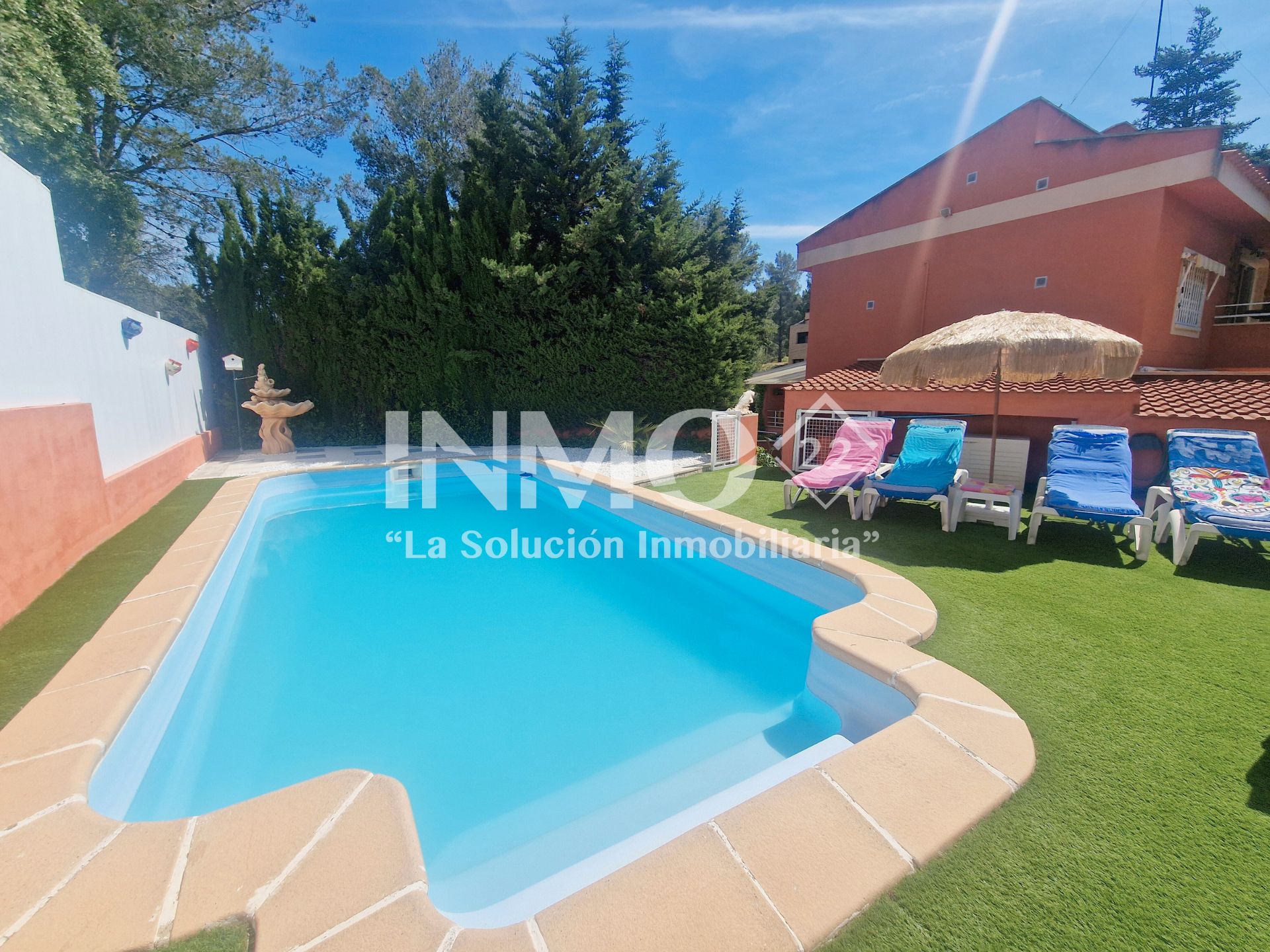 Swimming pool of House or chalet for sale in Riudecanyes  with Air Conditioner, Heating and Private garden