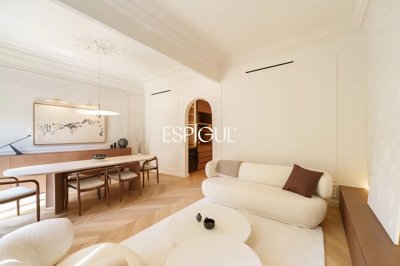 Sala de estar de Piso en venta en Barcelona con Aire acondicionado, Calefacción y Parquet