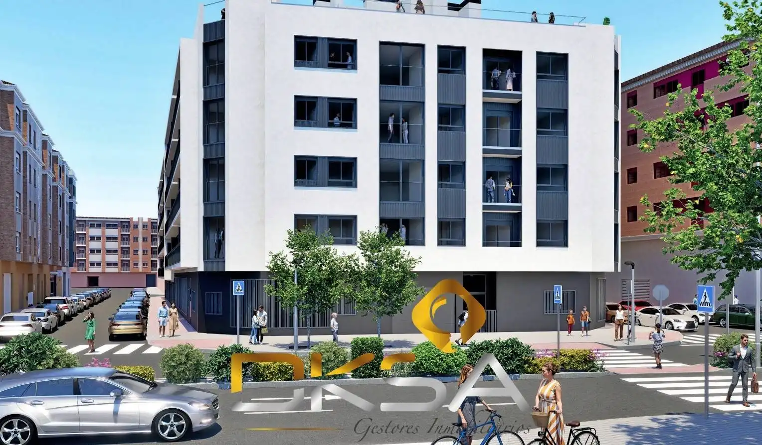Vista exterior de Piso en venta en Castellón de la Plana / Castelló de la Plana con Aire acondicionado, Calefacción y Jardín privado