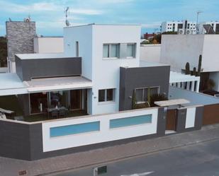 Vista exterior de Casa o xalet en venda en Pilar de la Horadada amb Aire condicionat, Terrassa i Piscina
