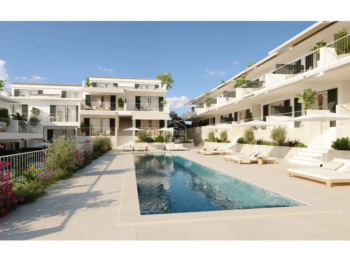 Terraza de Apartamento en venta en Es Mercadal con Jardín privado, Terraza y Piscina