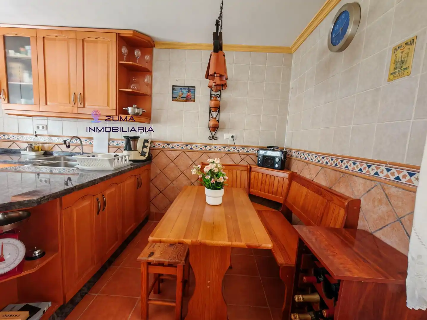 Kitchen of Flat for sale in Málaga  with Air Conditioner, Storage room and Furnished