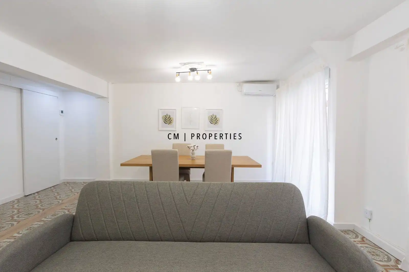 Esszimmer von Wohnung zur Miete in Valencia mit Klimaanlage, Heizung und Terrasse
