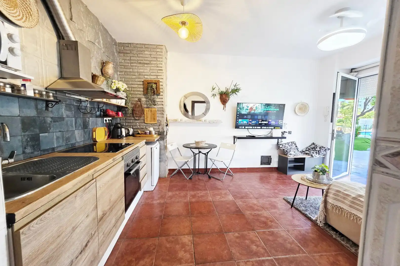 Cuina de Apartament en venda en Benalmádena amb Aire condicionat, Calefacció i Jardí privat