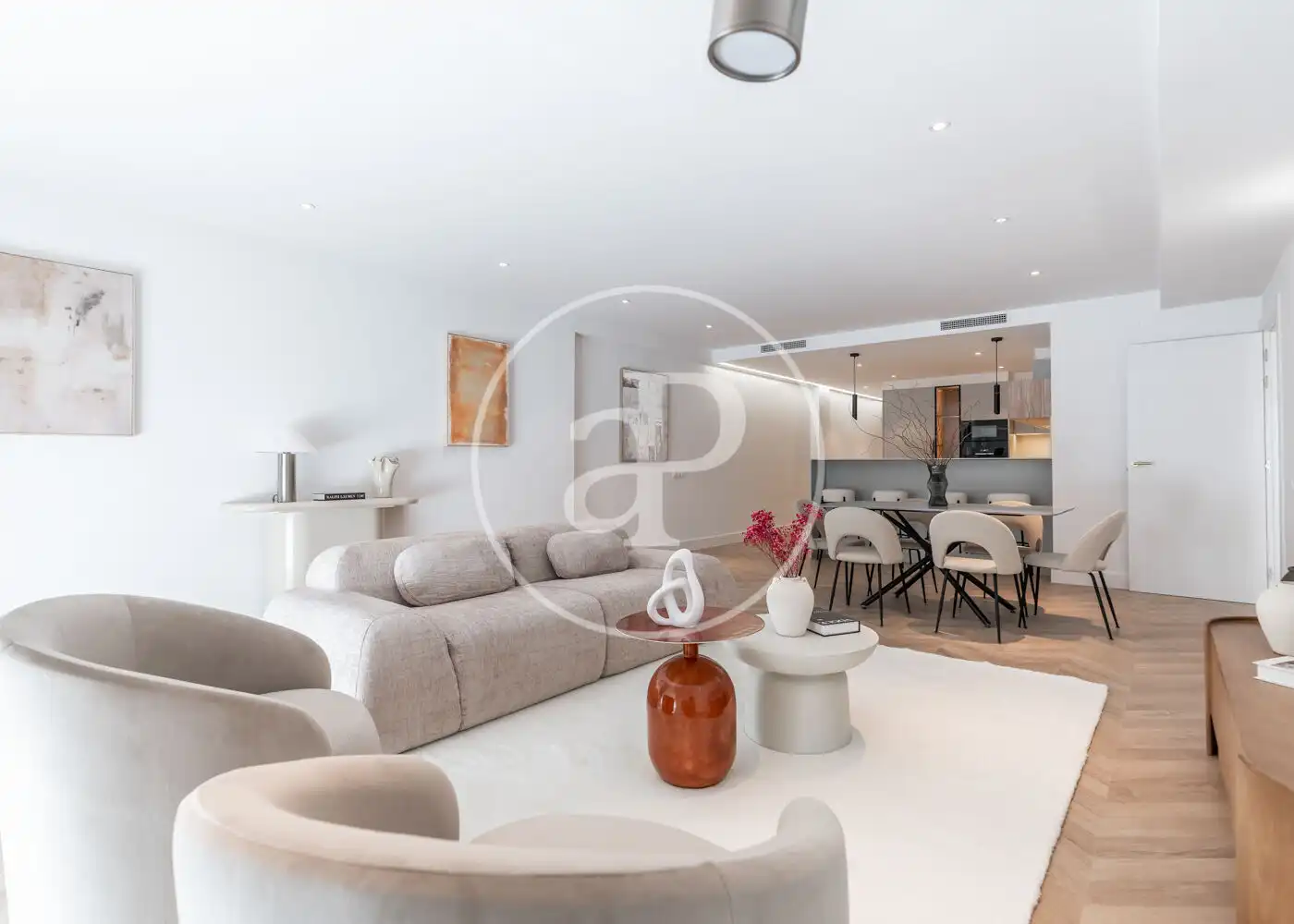 Living room of Flat for sale in  Madrid Capital  with Air Conditioner, Heating and Terrace