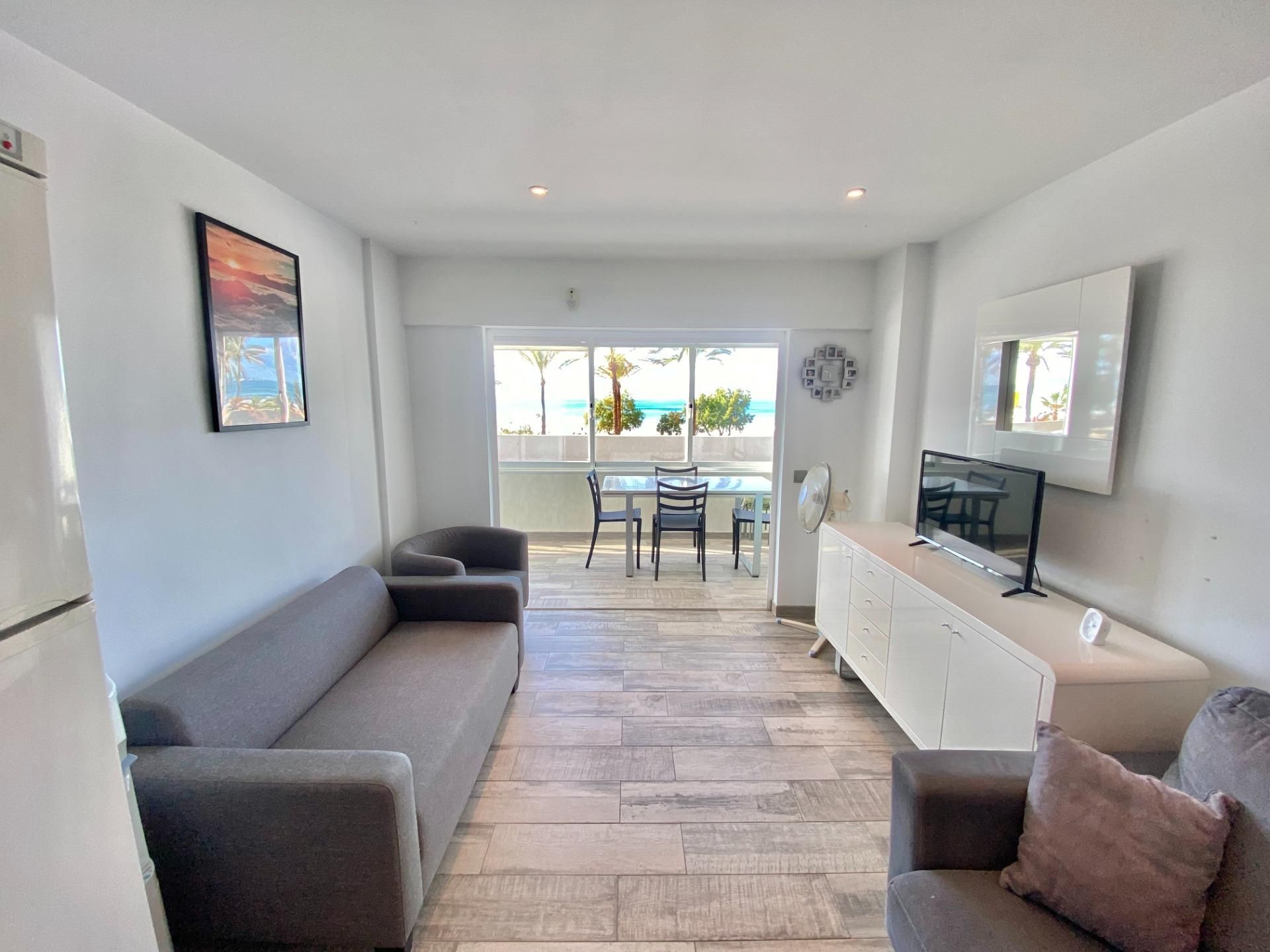 Sala d'estar de Pis en venda en  Palma de Mallorca amb Aire condicionat, Terrassa i Balcó