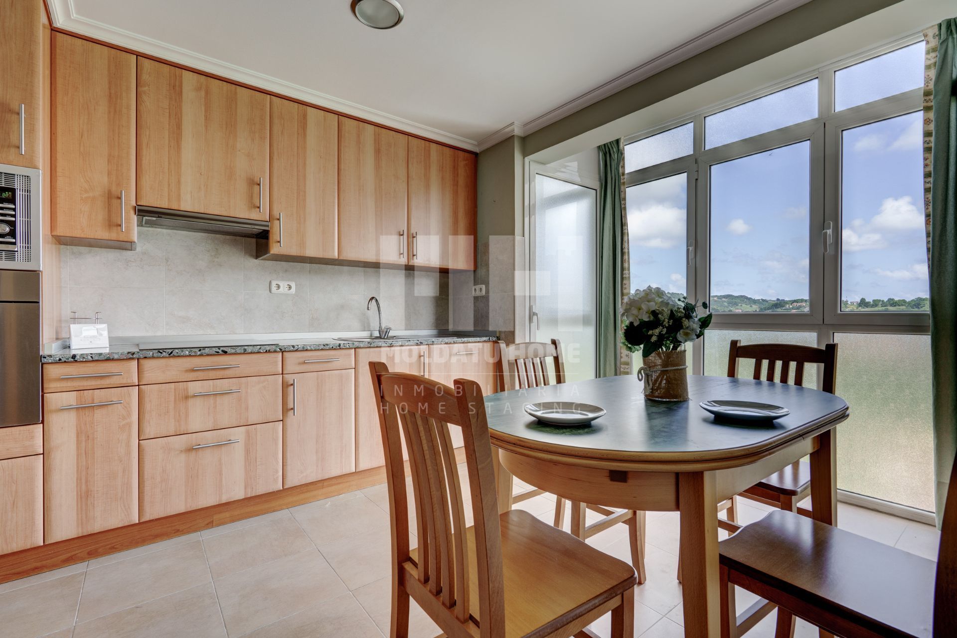 Kitchen of Flat for sale in Irun   with Heating, Terrace and Storage room