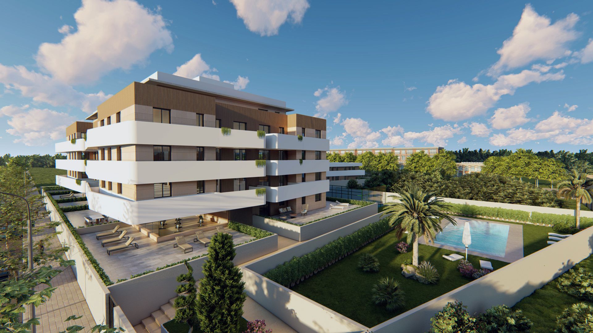 Vista exterior de Pis en venda en Ciudad Real Capital amb Calefacció, Terrassa i Moblat