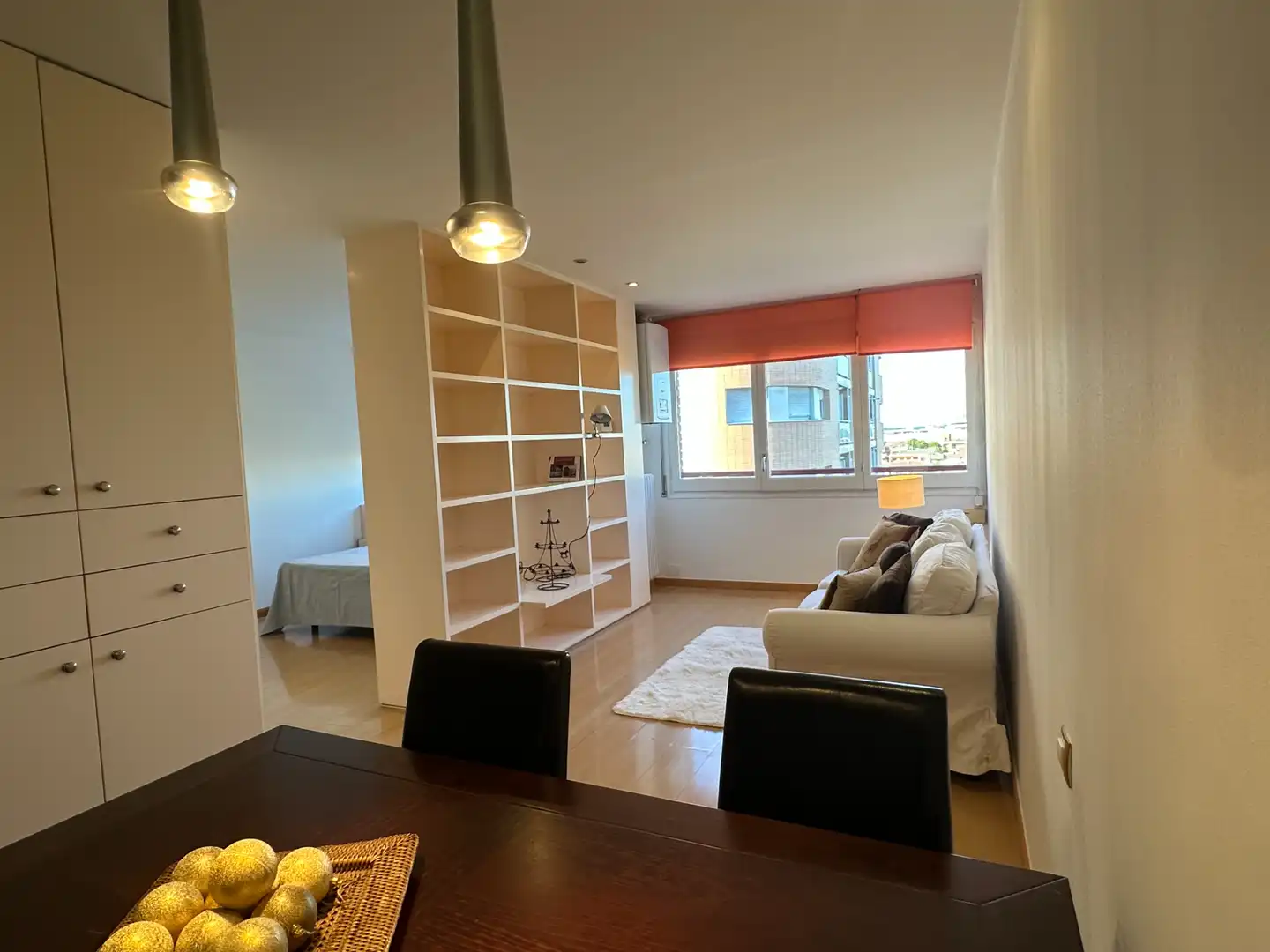 Sala de estar de Piso en venta en Lleida con Calefacción, Parquet y Amueblado