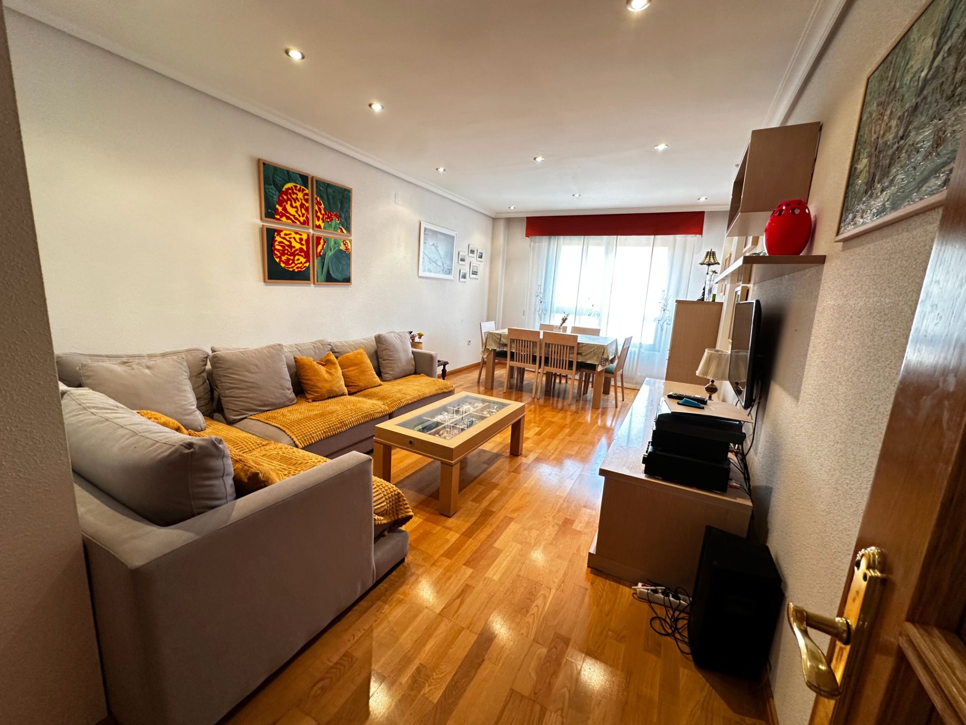 Living room of Flat to rent in Cuenca Capital  with Heating and Furnished