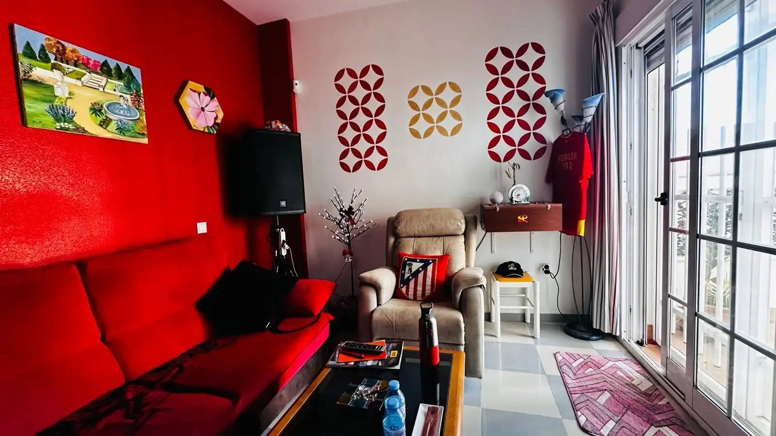 Living room of Flat for sale in Roquetas de Mar  with Air Conditioner, Terrace and Furnished