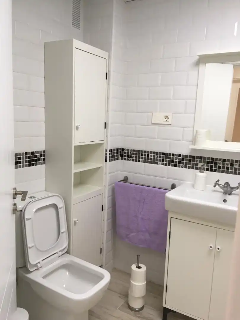 Baño de Piso de alquiler en Málaga con Aire acondicionado, Amueblado y Horno