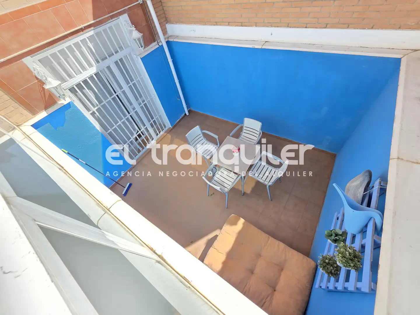 Terraza de Piso de alquiler en Madrid con Terraza, Amueblado y Lavadora