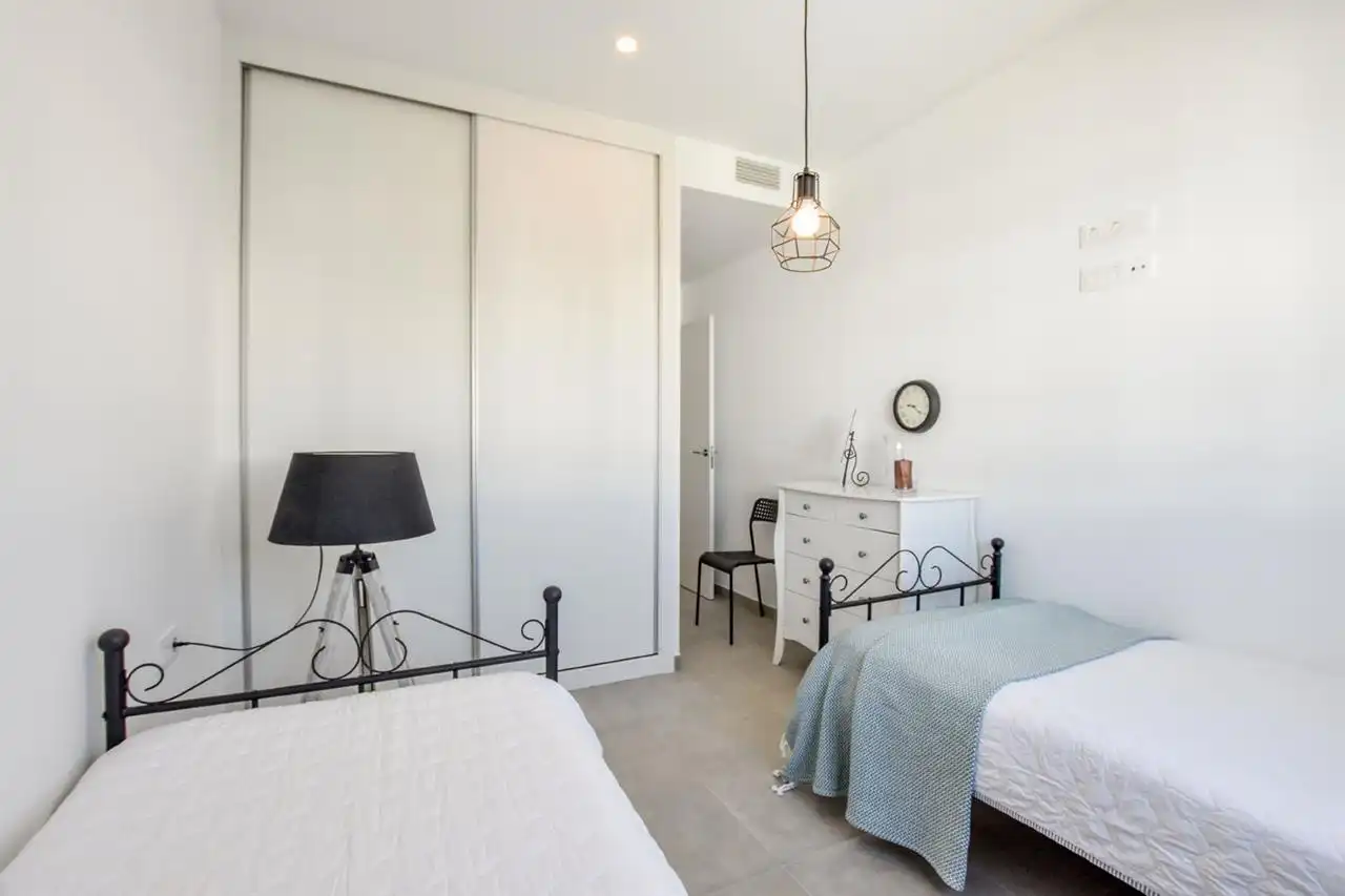 Schlafzimmer von Dachboden zum Verkauf in Pulpí mit Klimaanlage, Terrasse und Abstellraum