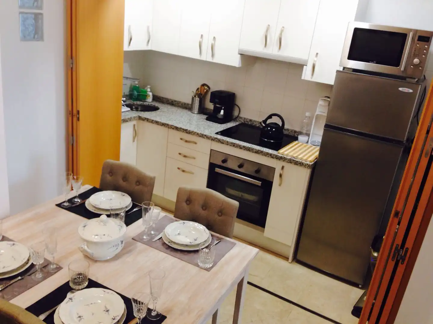 Cuina de Apartament en venda en Málaga amb Aire condicionat, Moblat i Forn