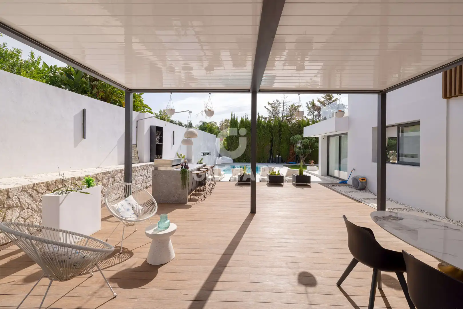 Terrassa de Casa o xalet en venda en Marbella amb Calefacció, Jardí privat i Piscina
