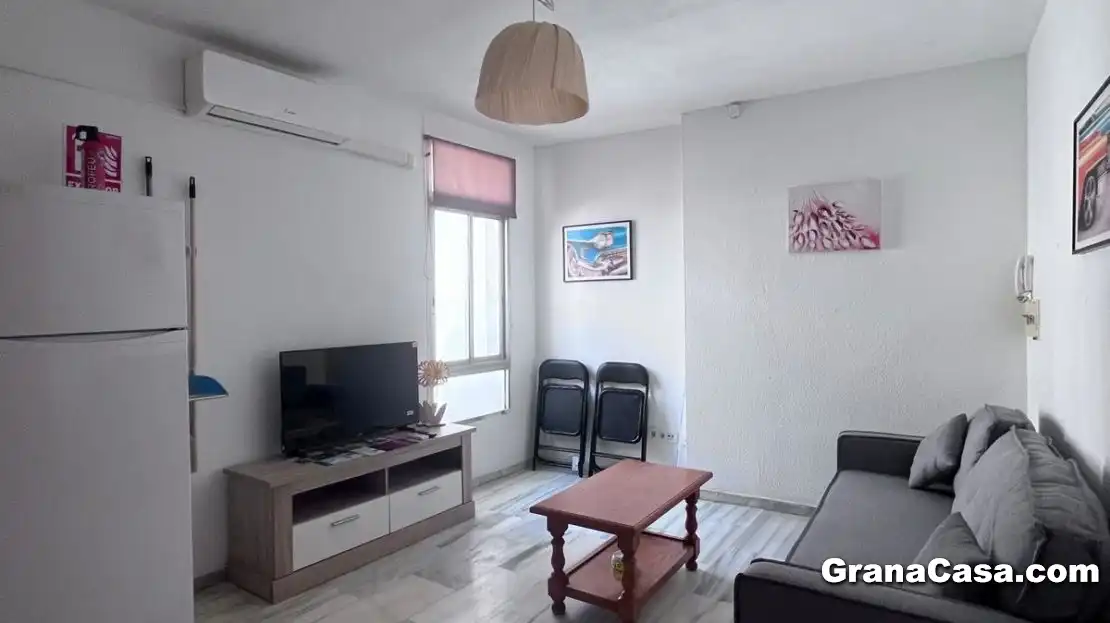 Living room of Flat for rent in Granada  with Air Conditioner, Heating and Private garden