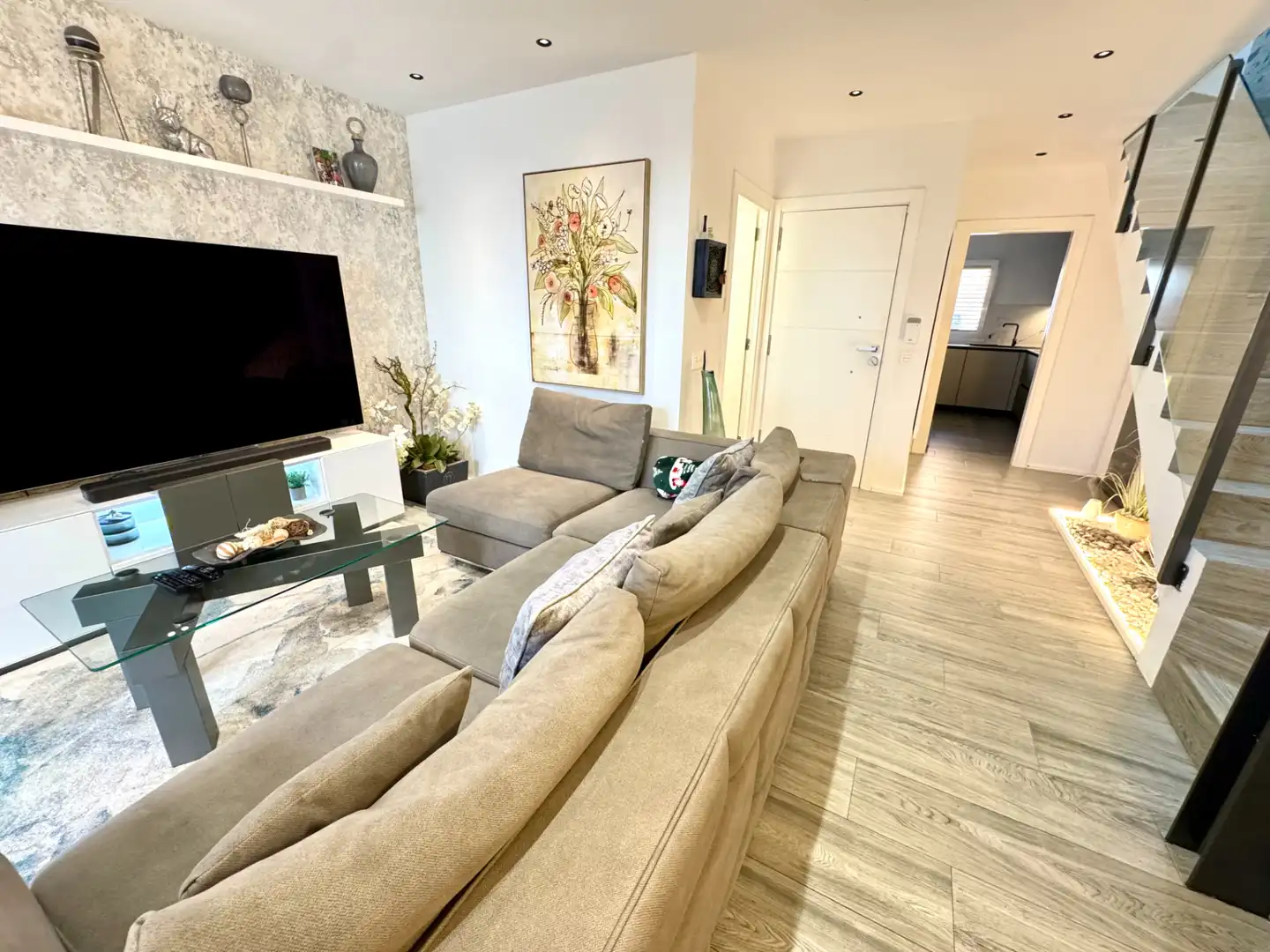 Sala de estar de Casa adosada en venta en Arrecife con Aire acondicionado, Terraza y Amueblado