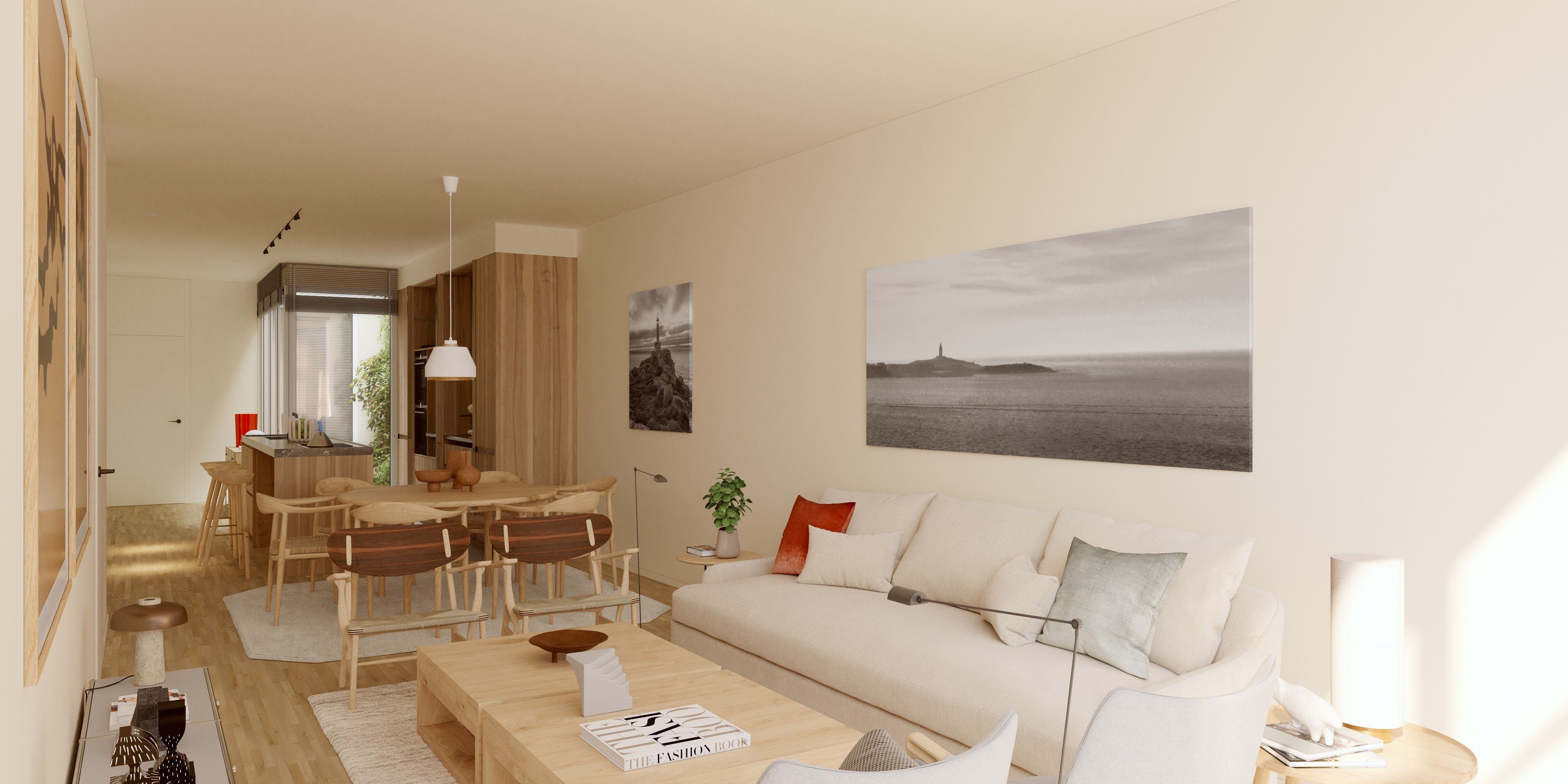 Living room of Apartment for sale in A Coruña Capital   with Heating, Parquet flooring and Terrace