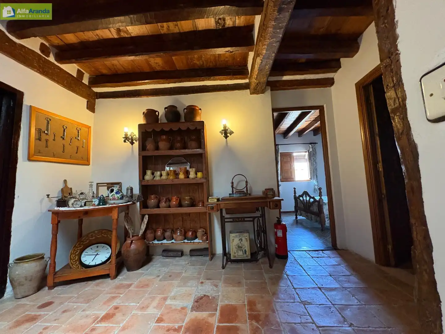 Cocina de Finca rústica en venta en Peñaranda de Duero con Calefacción, Trastero y Amueblado