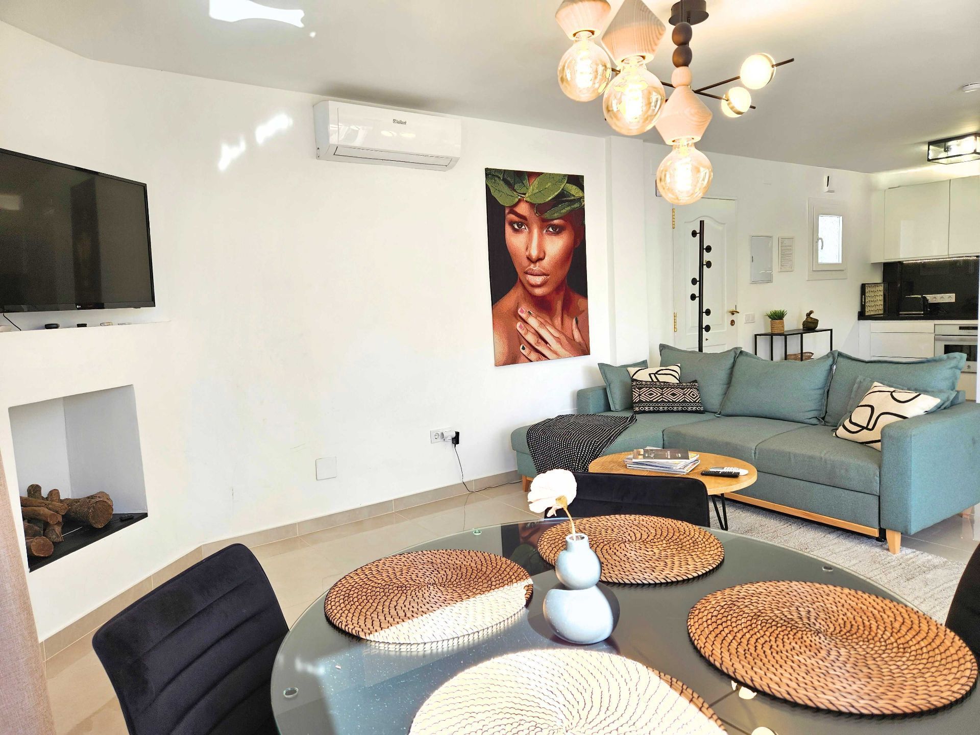 Sala d'estar de Apartament en venda en Benalmádena amb Aire condicionat, Calefacció i Terrassa