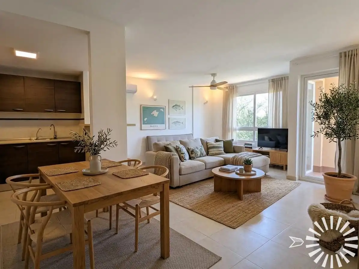 Wohnzimmer von Wohnung zur Miete in Santanyí mit Klimaanlage, Terrasse und Abstellraum