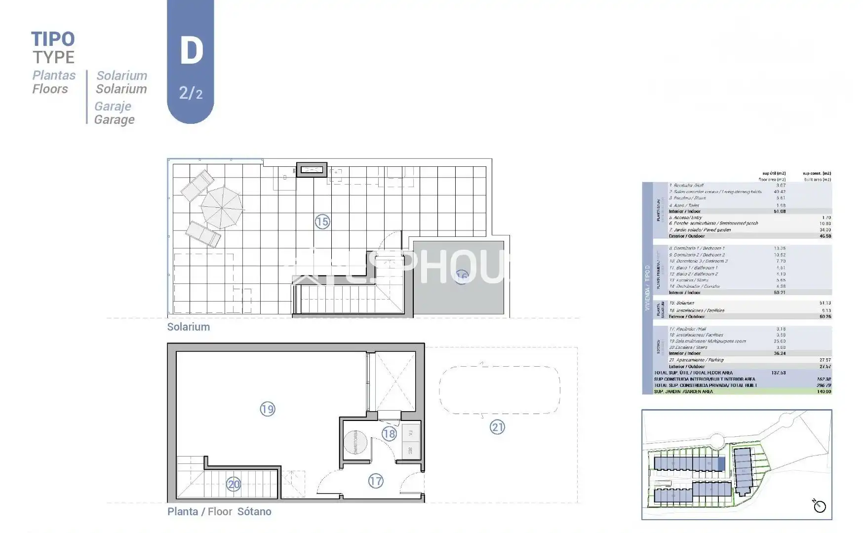 Bungalow con terraza en venta en Pueblo Español - Coveta Fumá, imagen 13