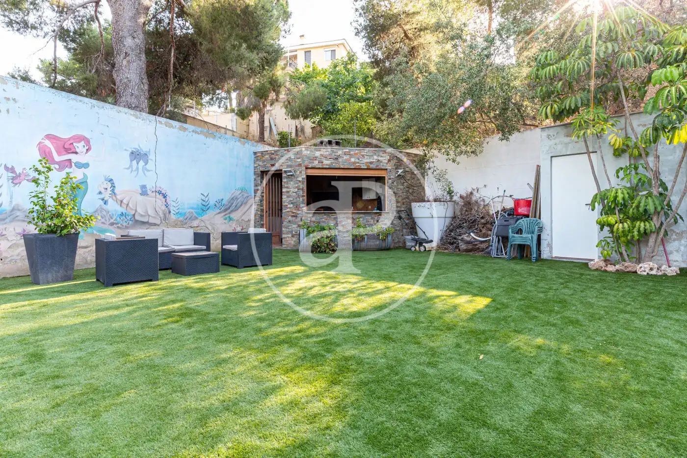 Garden of Houses for sale in Chiva  with Air Conditioner, Heating and Private garden