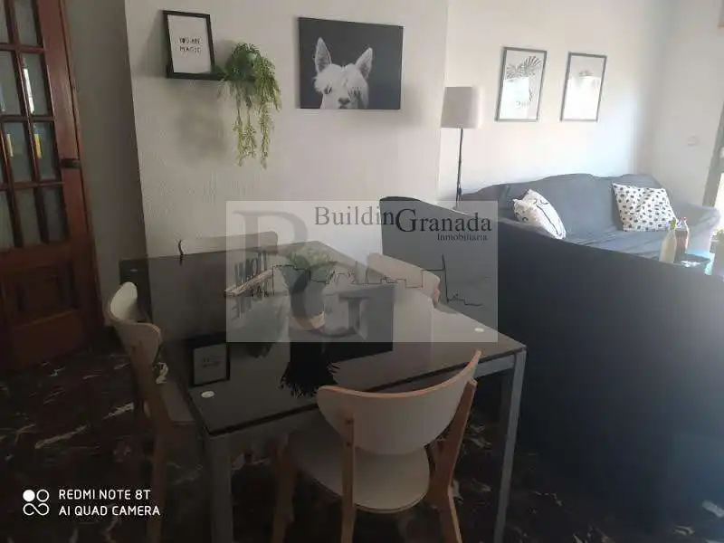 Dining room of Flat for rent in Granada  with Terrace and Furnished