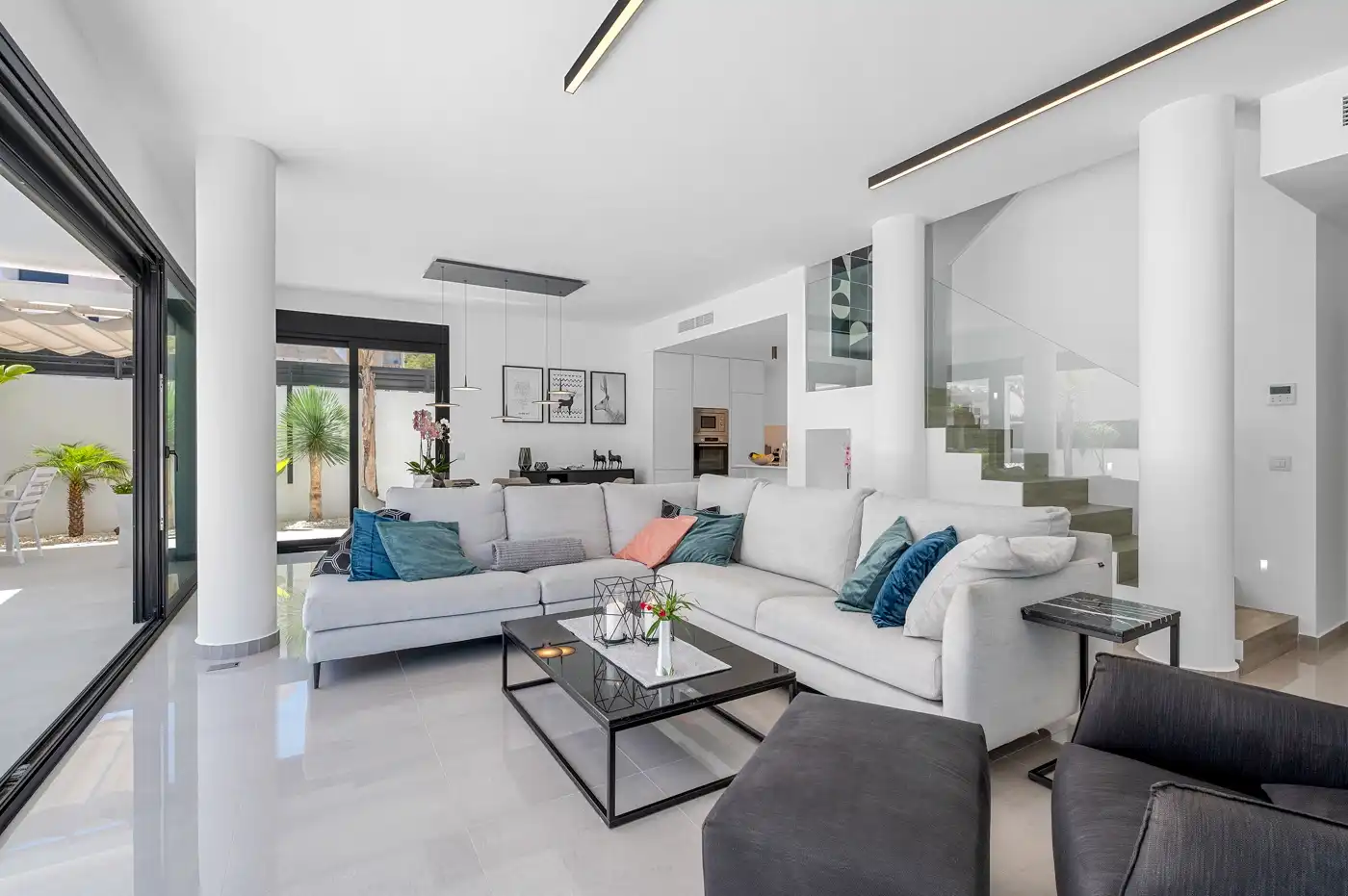 Sala de estar de Casa o chalet en venta en Guardamar del Segura con Calefacción, Jardín privado y Terraza