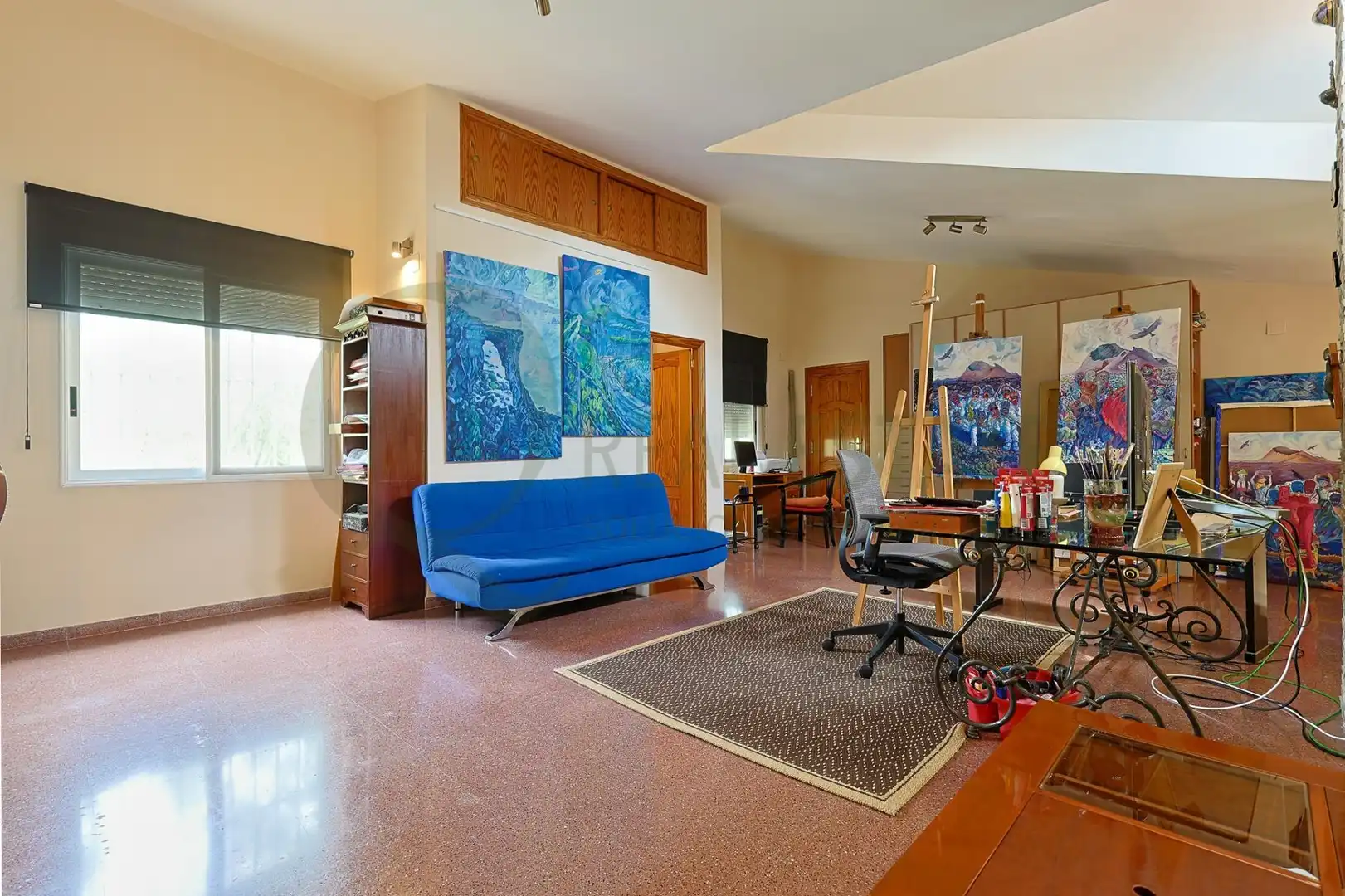Sala d'estar de Casa o xalet en venda en Alicante / Alacant amb Aire condicionat, Calefacció i Jardí privat