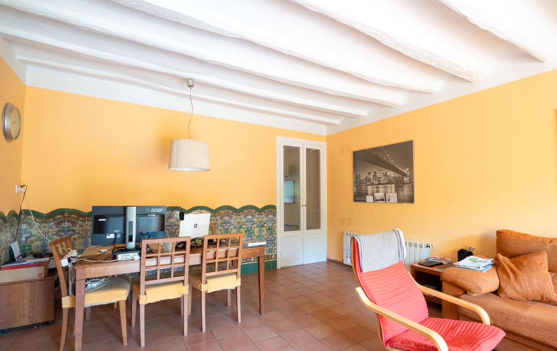 Dining room of House or chalet for sale in Esparreguera  with Heating, Private garden and Parquet flooring