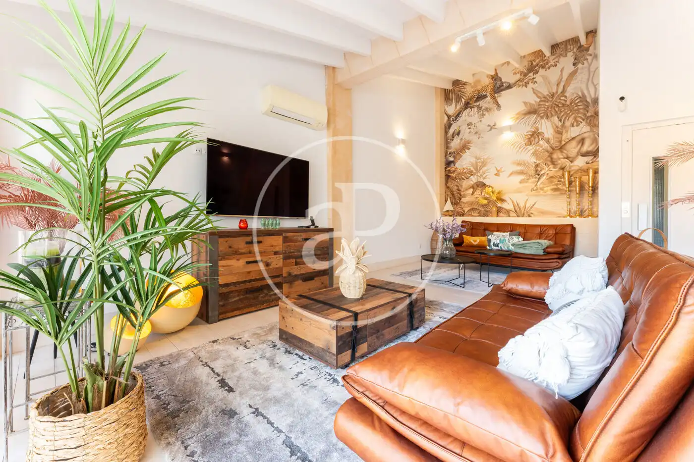 Wohnzimmer von Haus oder Chalet zum Verkauf in  Palma de Mallorca mit Klimaanlage, Heizung und Terrasse